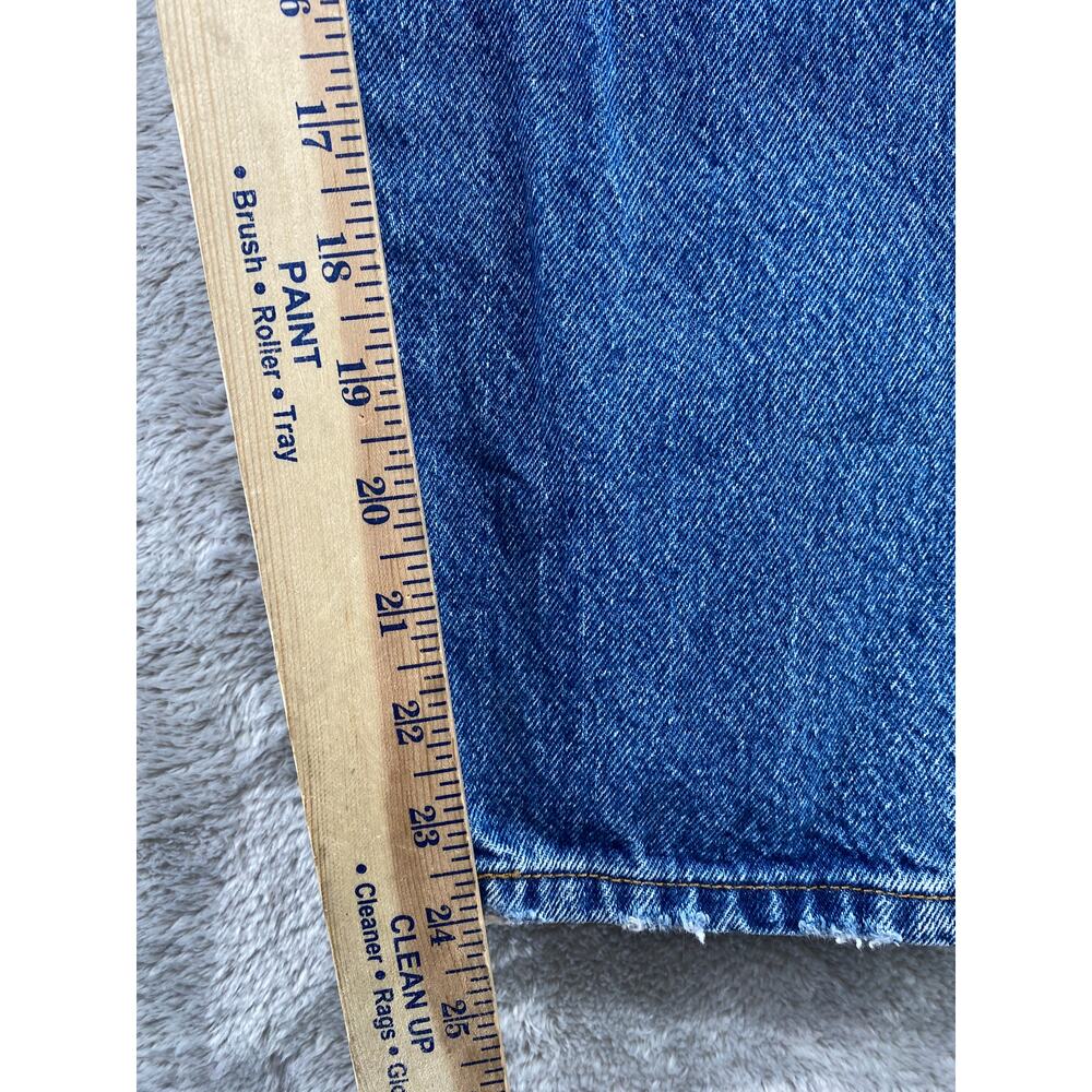 Vintage Levi’s 501 Jeans W28 L26 Distressed Button Fly Cropped Blue - Picture 11 of 11